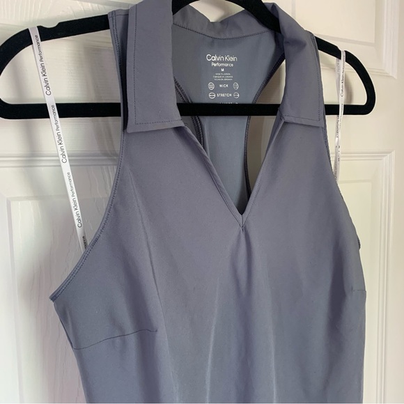Calvin Klein Performance Grey Sleeveless Collar Dress, size M - Picture 3 of 8